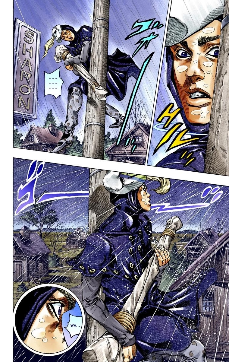 JoJo's Bizarre Adventure Part 7 - Steel Ball Run (Official Colored) Chapter 38 page 11 - Chapter 38: Catch the Rainbow (On That Stormy Night) Part 1