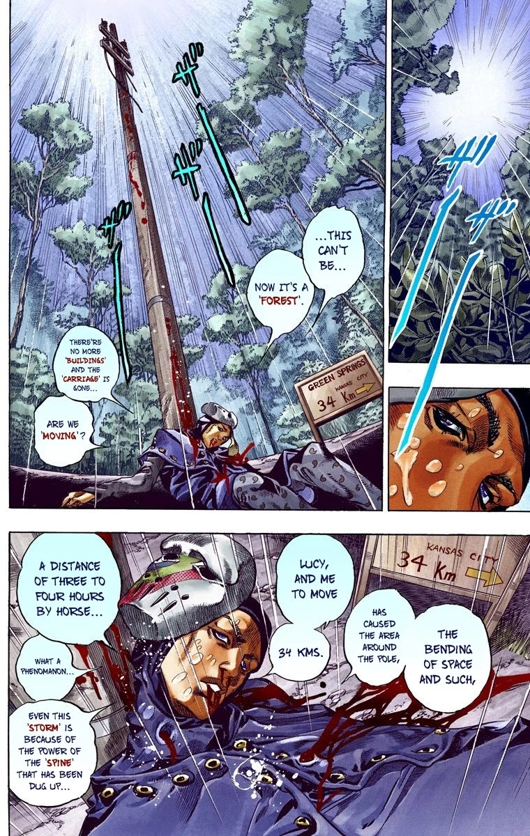 JoJo's Bizarre Adventure Part 7 - Steel Ball Run (Official Colored) Chapter 38 page 16 - Chapter 38: Catch the Rainbow (On That Stormy Night) Part 1