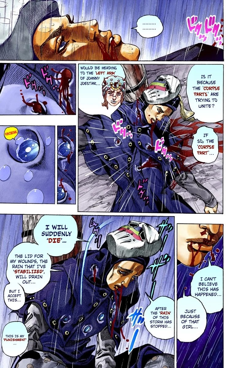 JoJo's Bizarre Adventure Part 7 - Steel Ball Run (Official Colored) Chapter 38 page 17 - Chapter 38: Catch the Rainbow (On That Stormy Night) Part 1