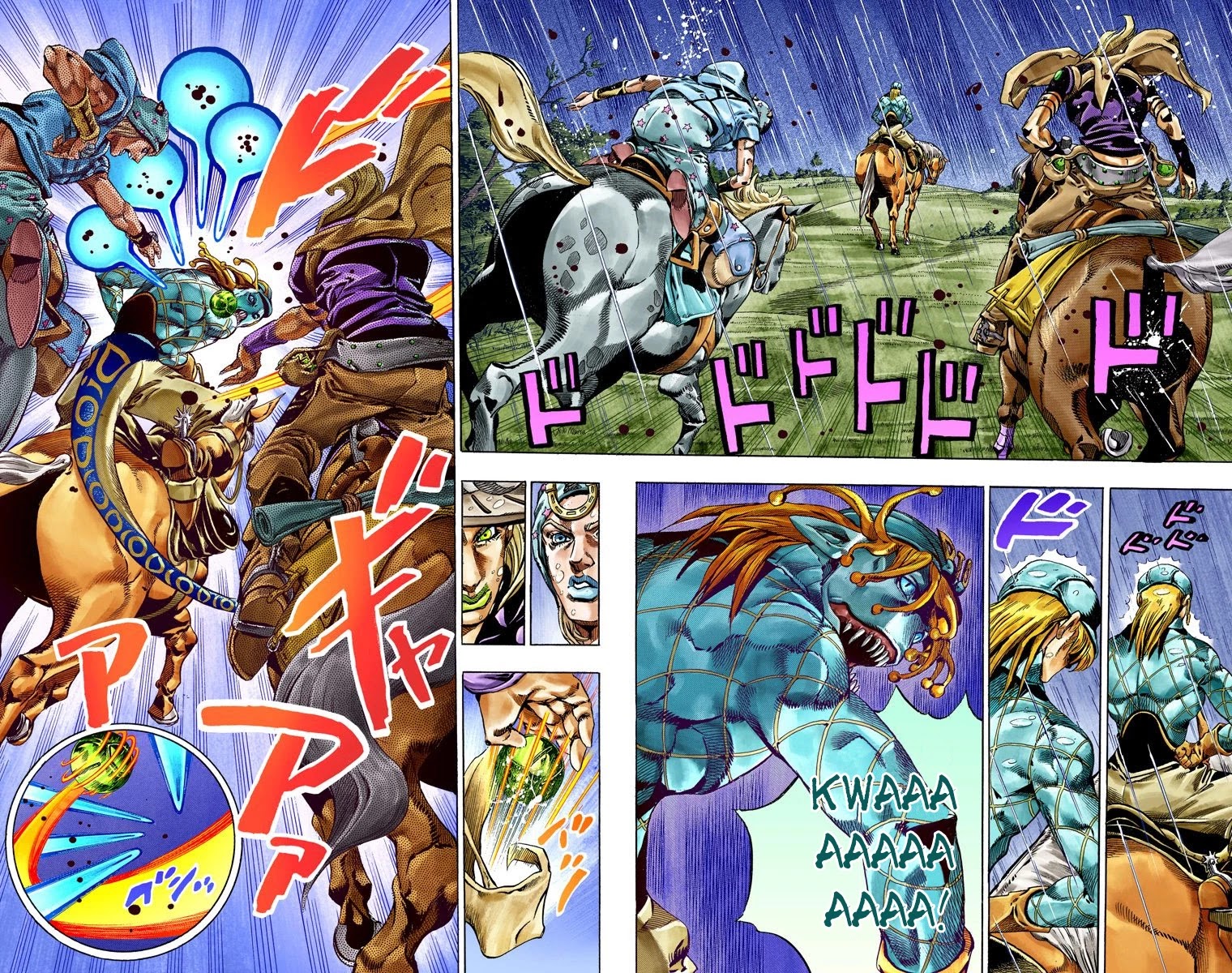 JoJo's Bizarre Adventure Part 7 - Steel Ball Run (Official Colored) Chapter 38 page 24 - Chapter 38: Catch the Rainbow (On That Stormy Night) Part 1
