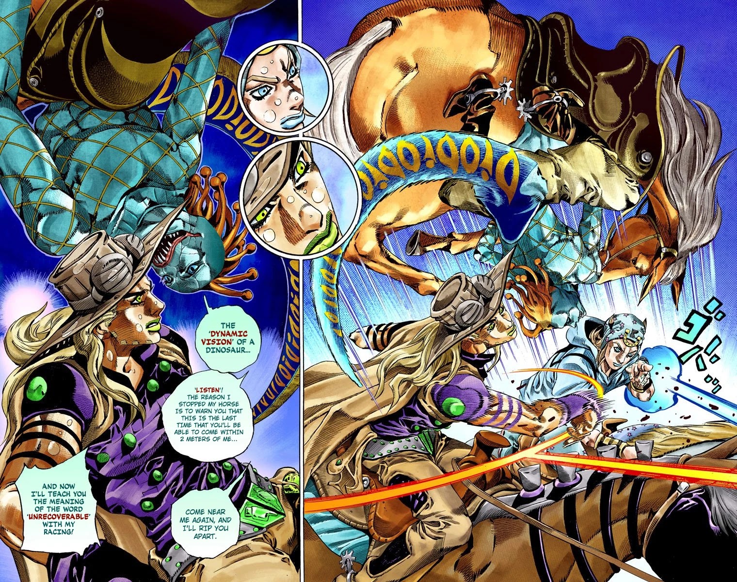 JoJo's Bizarre Adventure Part 7 - Steel Ball Run (Official Colored) Chapter 38 page 25 - Chapter 38: Catch the Rainbow (On That Stormy Night) Part 1