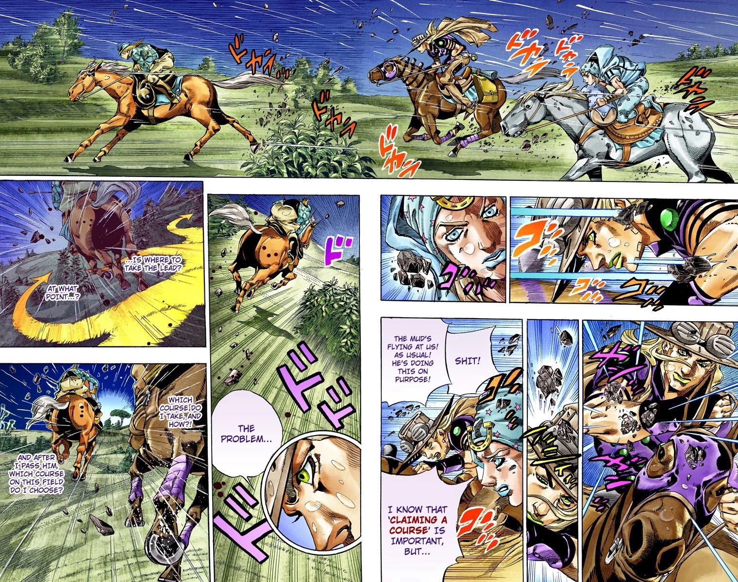 JoJo's Bizarre Adventure Part 7 - Steel Ball Run (Official Colored) Chapter 38 page 27 - Chapter 38: Catch the Rainbow (On That Stormy Night) Part 1