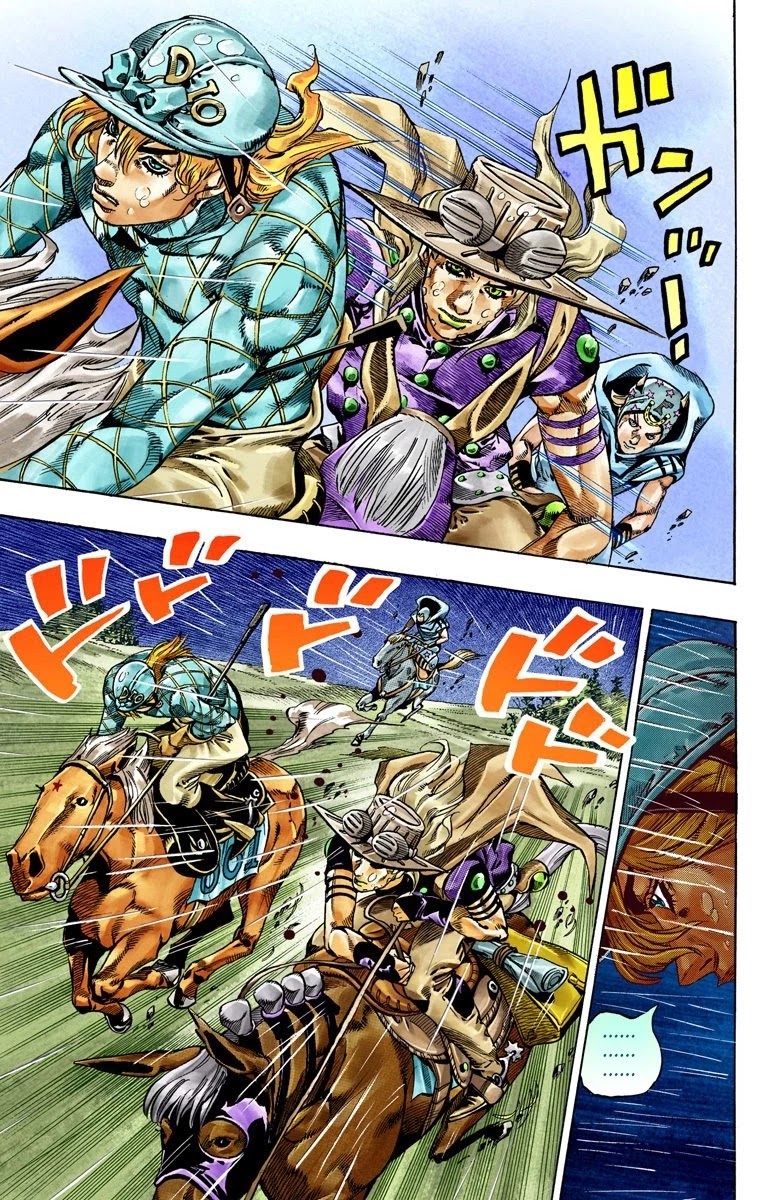 JoJo's Bizarre Adventure Part 7 - Steel Ball Run (Official Colored) Chapter 38 page 31 - Chapter 38: Catch the Rainbow (On That Stormy Night) Part 1