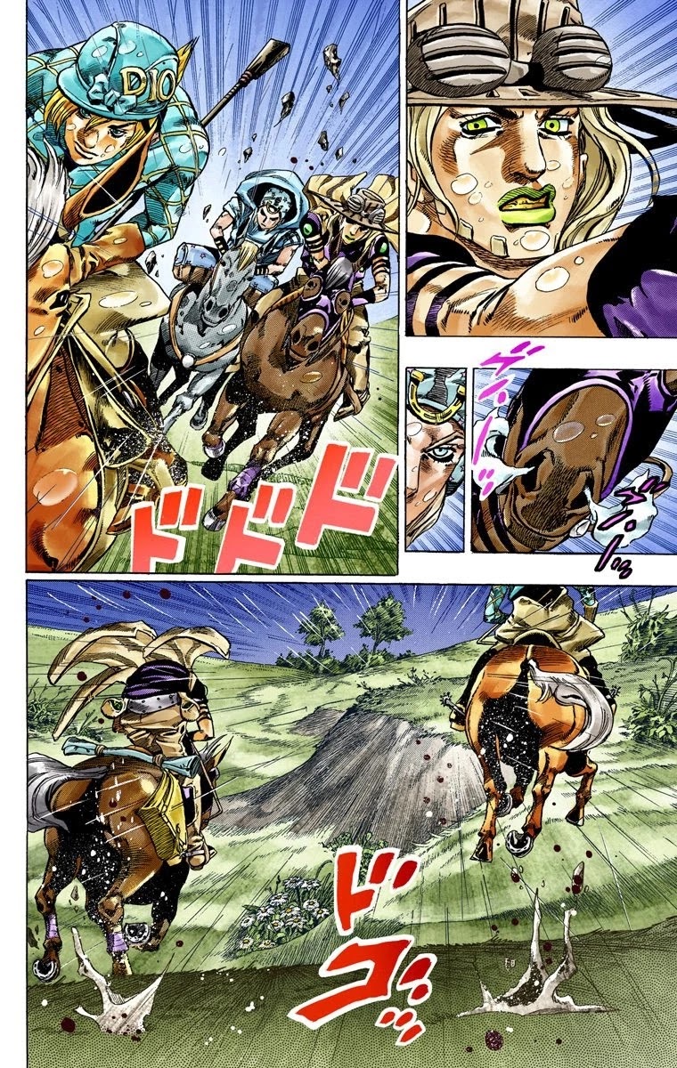 JoJo's Bizarre Adventure Part 7 - Steel Ball Run (Official Colored) Chapter 38 page 35 - Chapter 38: Catch the Rainbow (On That Stormy Night) Part 1