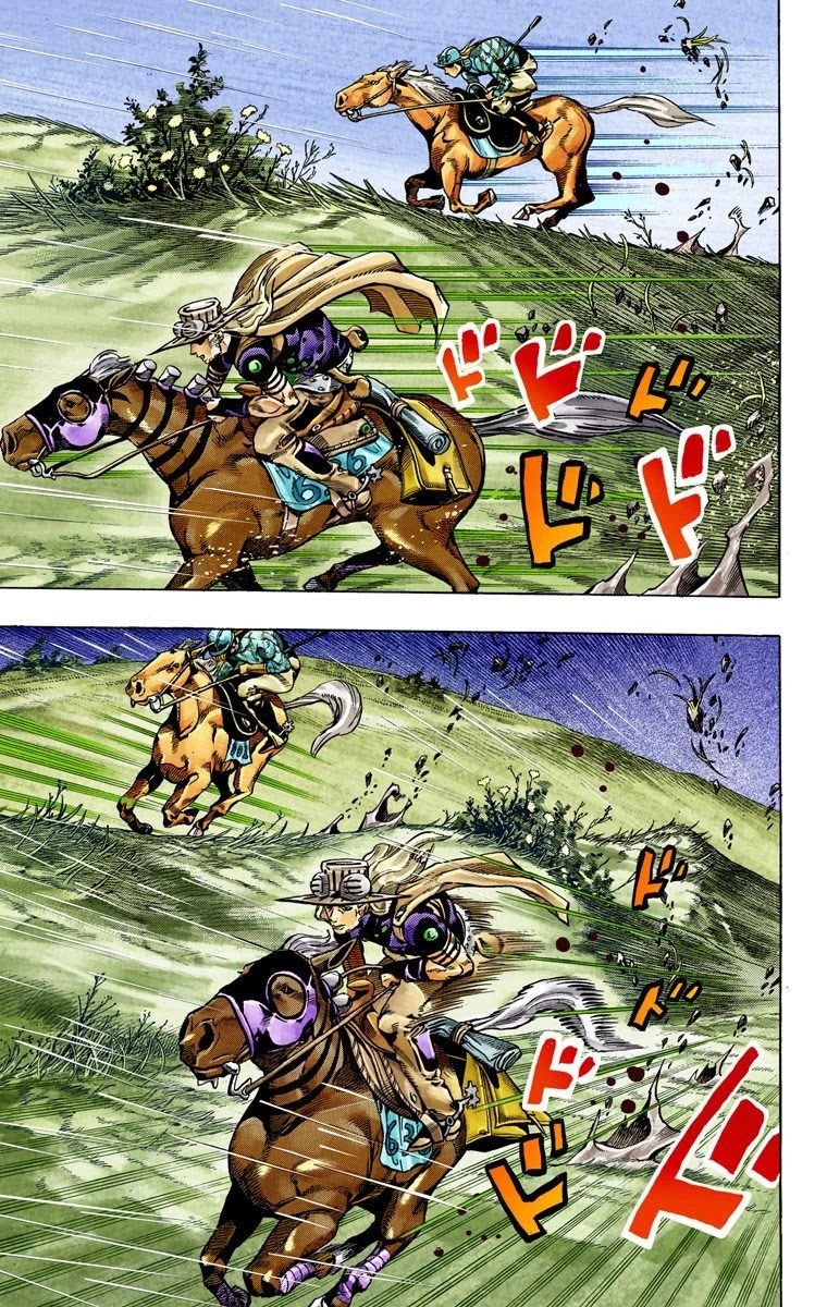 JoJo's Bizarre Adventure Part 7 - Steel Ball Run (Official Colored) Chapter 38 page 36 - Chapter 38: Catch the Rainbow (On That Stormy Night) Part 1