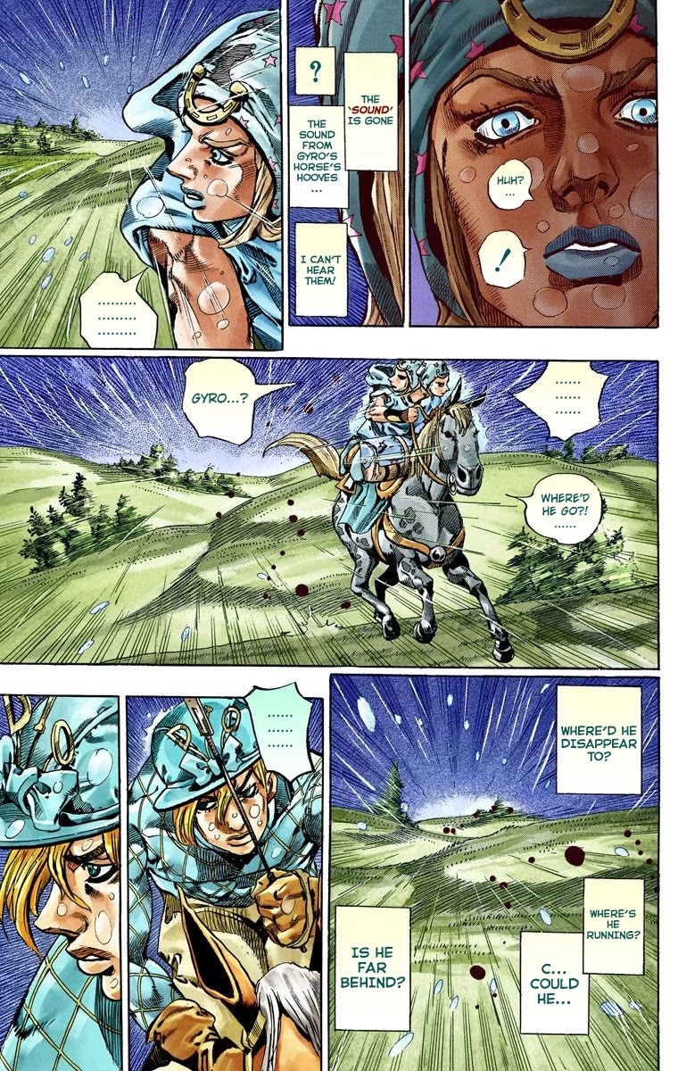JoJo's Bizarre Adventure Part 7 - Steel Ball Run (Official Colored) Chapter 38 page 41 - Chapter 38: Catch the Rainbow (On That Stormy Night) Part 1