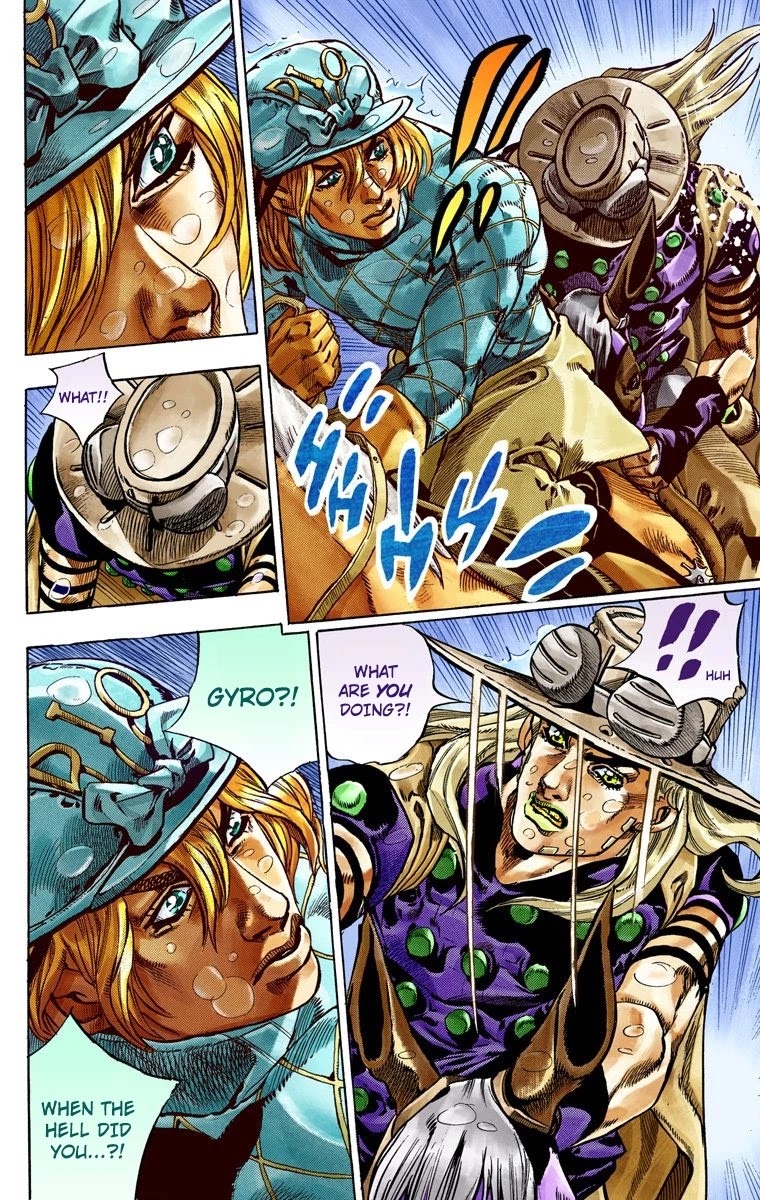 JoJo's Bizarre Adventure Part 7 - Steel Ball Run (Official Colored) Chapter 38 page 45 - Chapter 38: Catch the Rainbow (On That Stormy Night) Part 1
