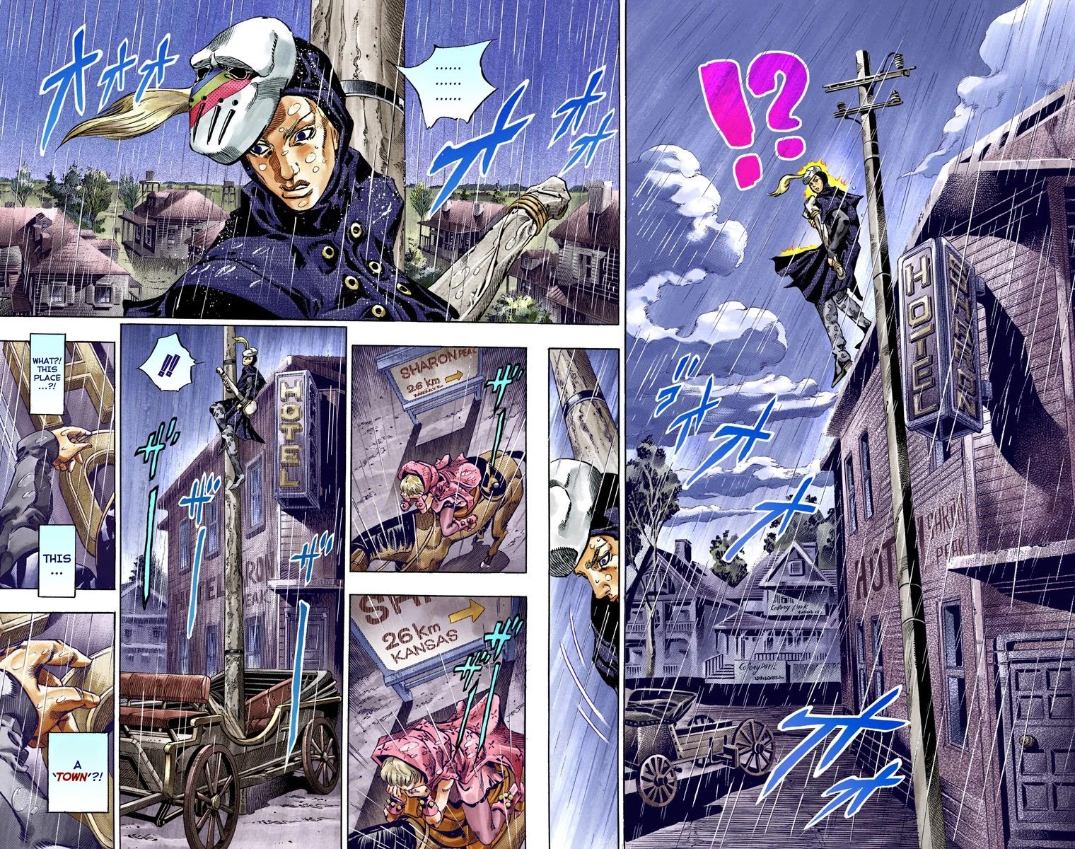 JoJo's Bizarre Adventure Part 7 - Steel Ball Run (Official Colored) Chapter 38 page 8 - Chapter 38: Catch the Rainbow (On That Stormy Night) Part 1