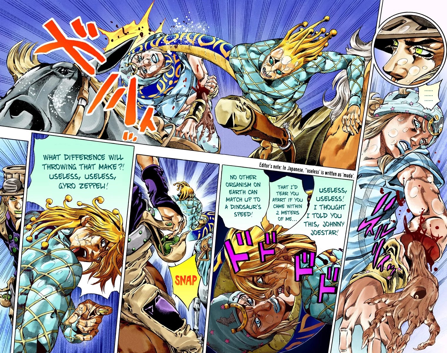 JoJo's Bizarre Adventure Part 7 - Steel Ball Run (Official Colored) Chapter 39 page 10 - Chapter 39: Catch the Rainbow (On That Stormy Night) Part 2