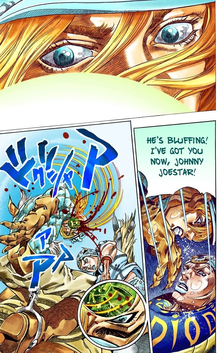 JoJo's Bizarre Adventure Part 7 - Steel Ball Run (Official Colored) Chapter 39 page 14 - Chapter 39: Catch the Rainbow (On That Stormy Night) Part 2