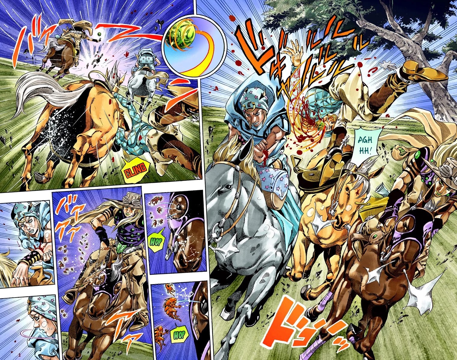 JoJo's Bizarre Adventure Part 7 - Steel Ball Run (Official Colored) Chapter 39 page 15 - Chapter 39: Catch the Rainbow (On That Stormy Night) Part 2