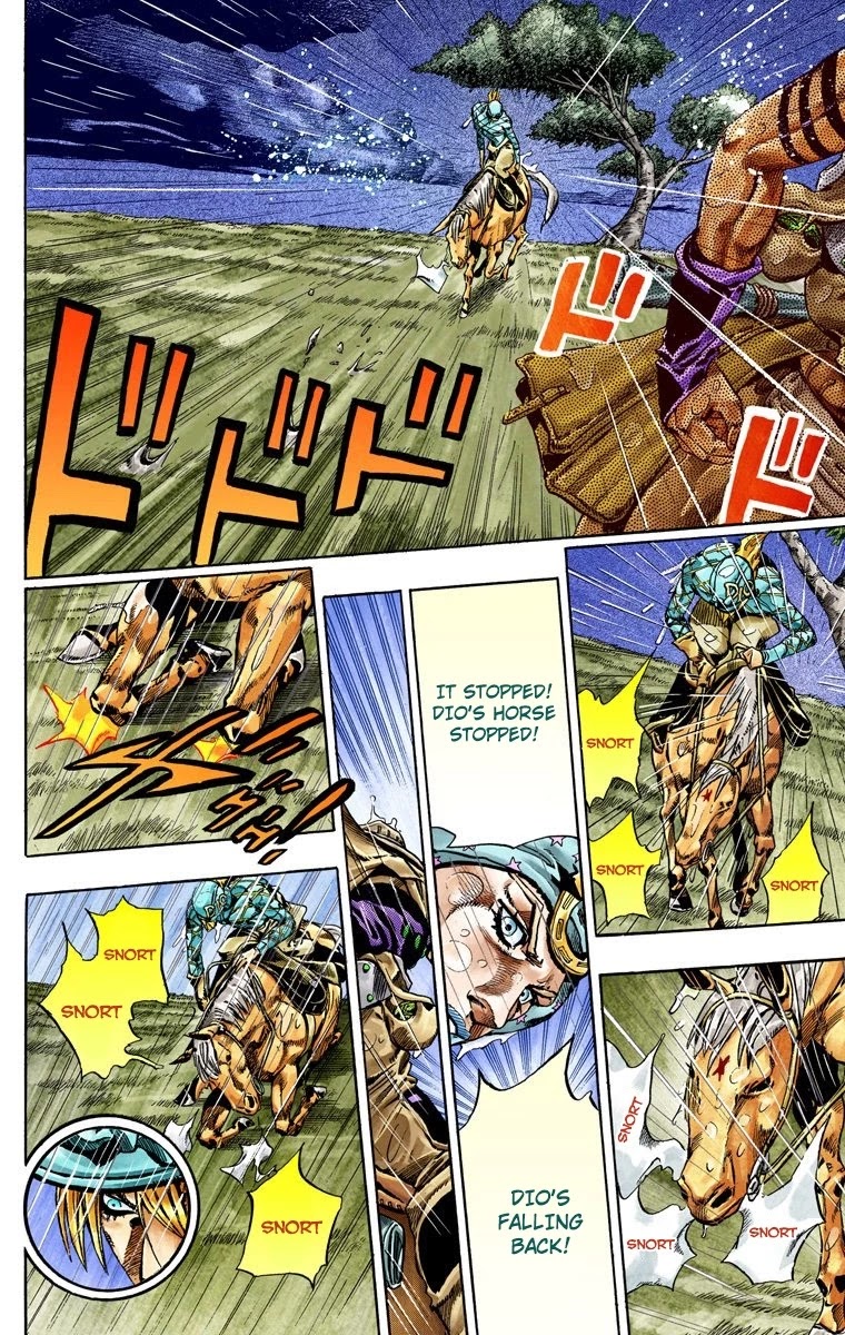 JoJo's Bizarre Adventure Part 7 - Steel Ball Run (Official Colored) Chapter 39 page 16 - Chapter 39: Catch the Rainbow (On That Stormy Night) Part 2