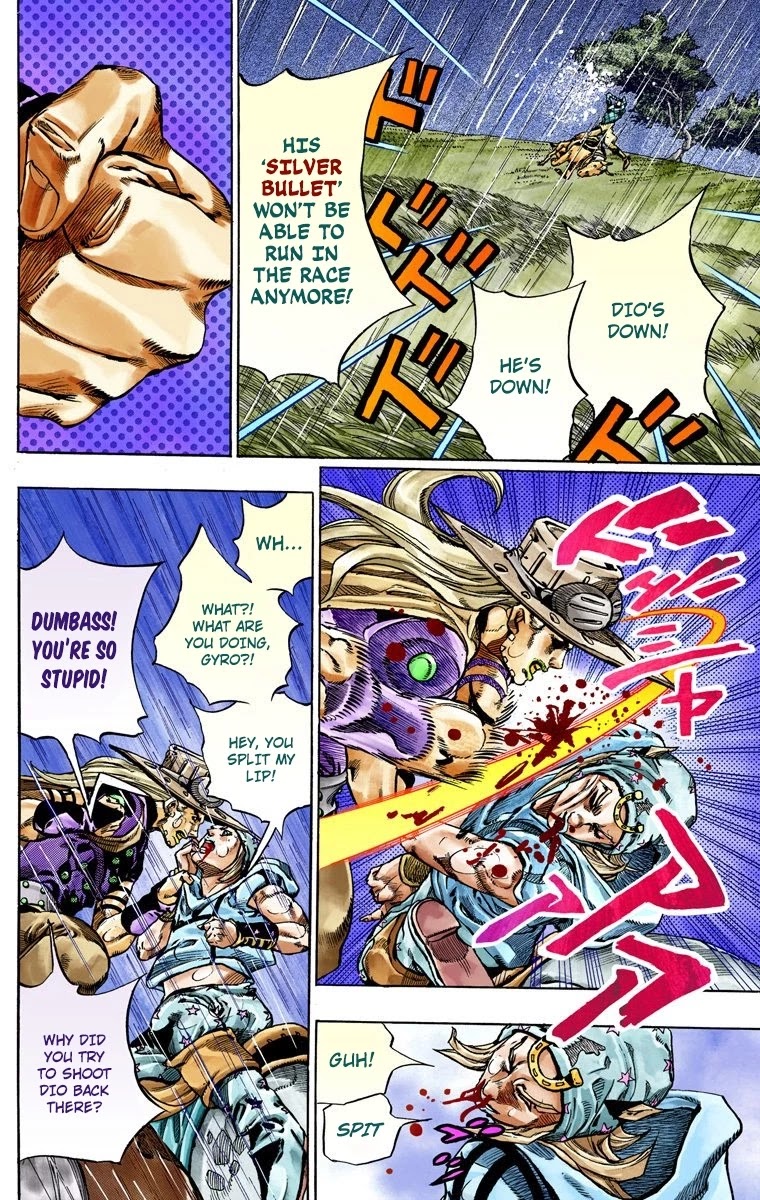 JoJo's Bizarre Adventure Part 7 - Steel Ball Run (Official Colored) Chapter 39 page 18 - Chapter 39: Catch the Rainbow (On That Stormy Night) Part 2