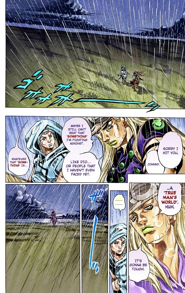 JoJo's Bizarre Adventure Part 7 - Steel Ball Run (Official Colored) Chapter 39 page 20 - Chapter 39: Catch the Rainbow (On That Stormy Night) Part 2