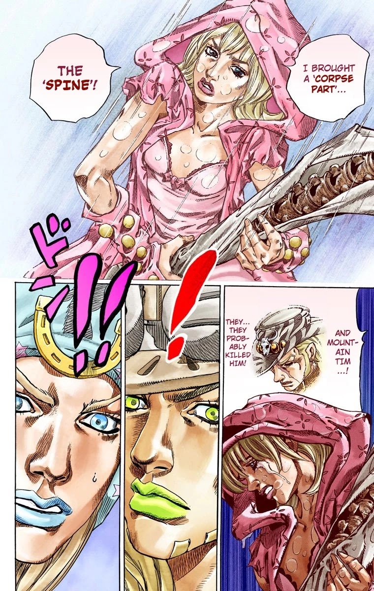 JoJo's Bizarre Adventure Part 7 - Steel Ball Run (Official Colored) Chapter 39 page 24 - Chapter 39: Catch the Rainbow (On That Stormy Night) Part 2