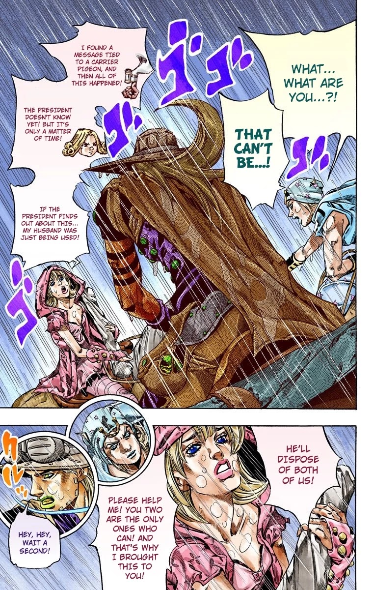 JoJo's Bizarre Adventure Part 7 - Steel Ball Run (Official Colored) Chapter 39 page 25 - Chapter 39: Catch the Rainbow (On That Stormy Night) Part 2
