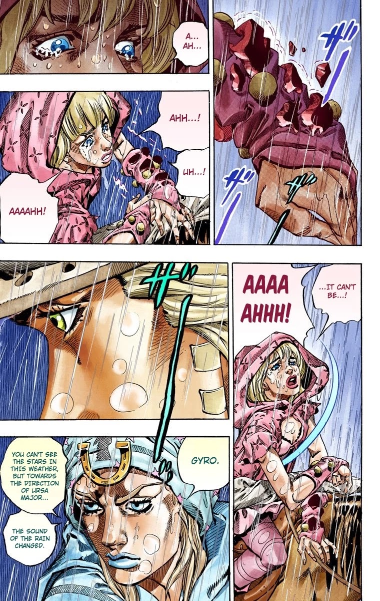 JoJo's Bizarre Adventure Part 7 - Steel Ball Run (Official Colored) Chapter 39 page 27 - Chapter 39: Catch the Rainbow (On That Stormy Night) Part 2