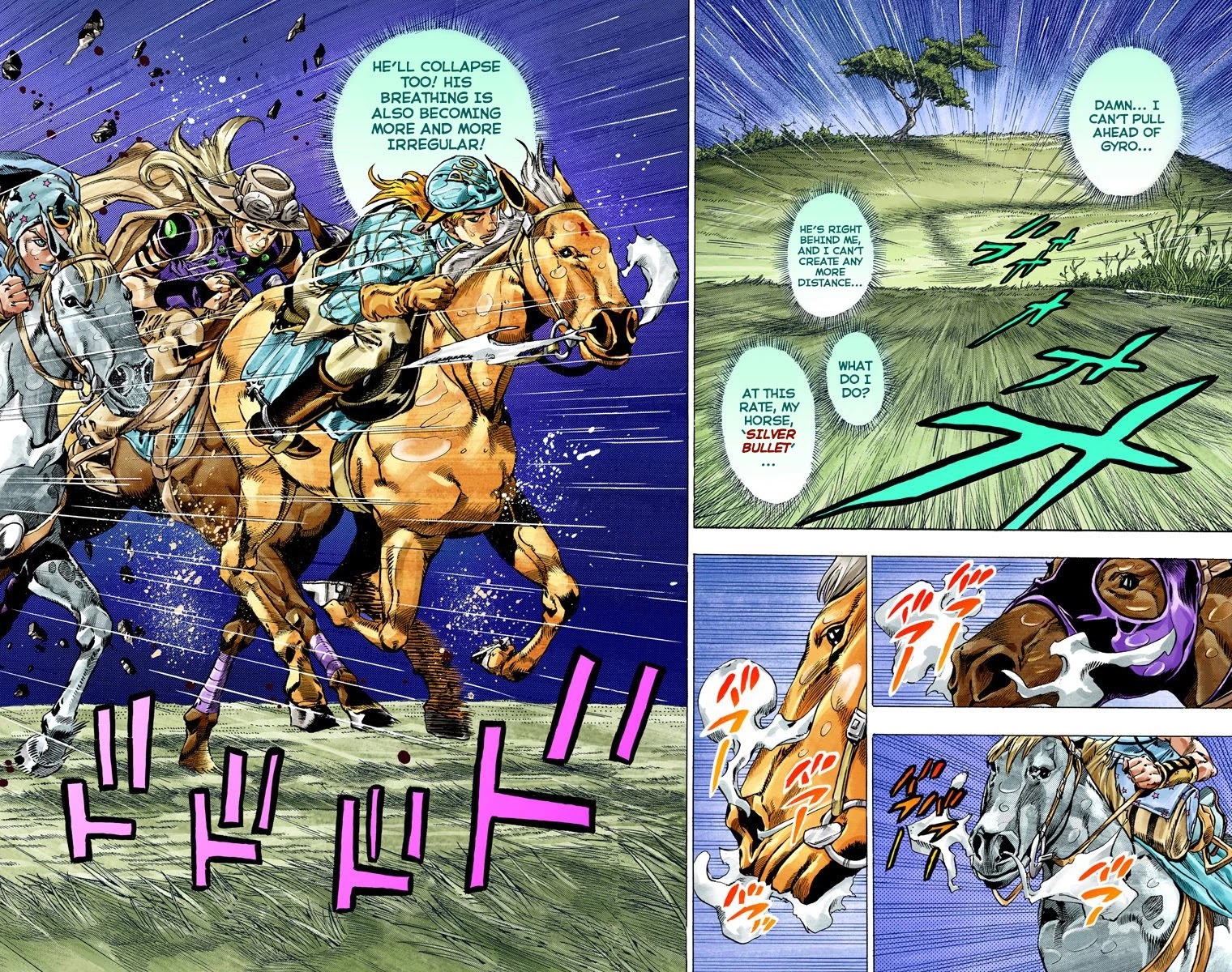 JoJo's Bizarre Adventure Part 7 - Steel Ball Run (Official Colored) Chapter 39 page 3 - Chapter 39: Catch the Rainbow (On That Stormy Night) Part 2