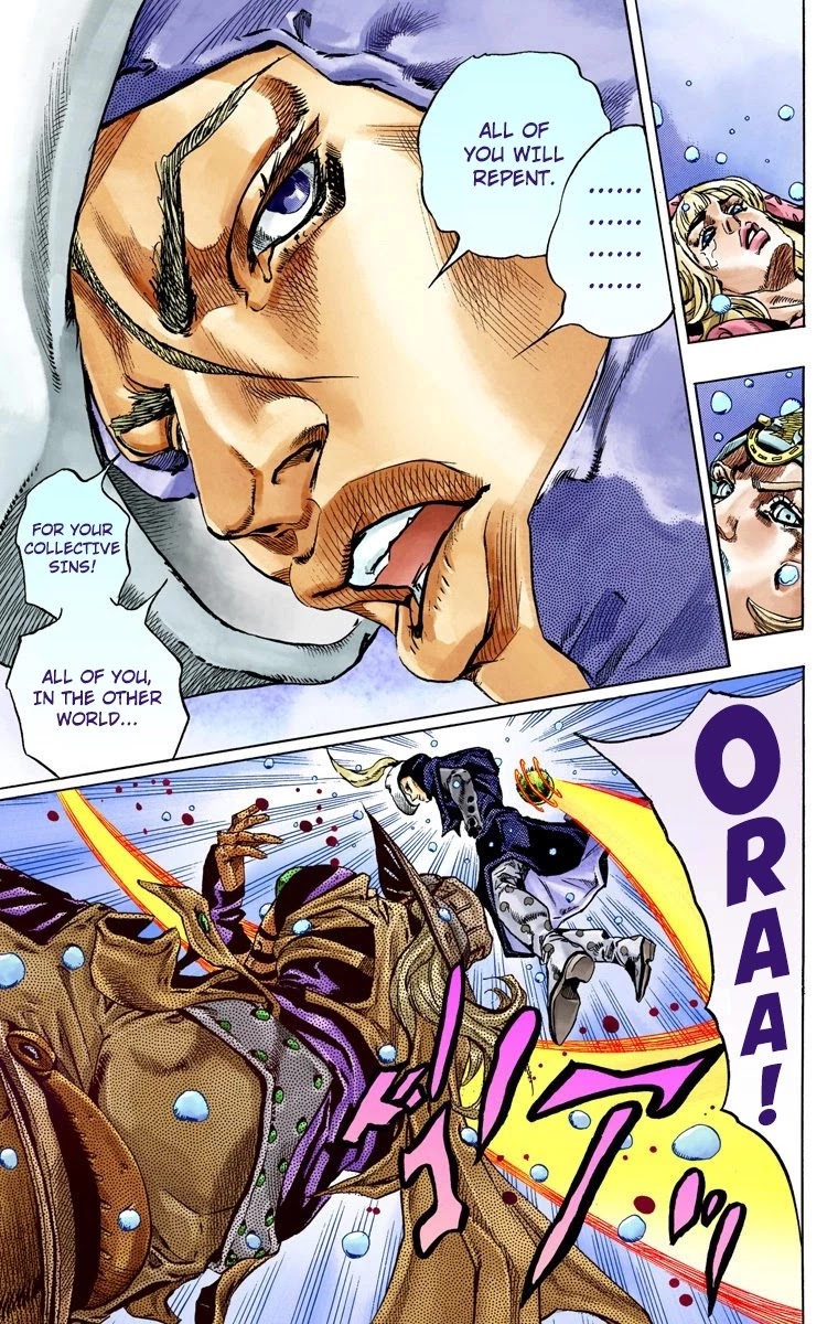 JoJo's Bizarre Adventure Part 7 - Steel Ball Run (Official Colored) Chapter 39 page 40 - Chapter 39: Catch the Rainbow (On That Stormy Night) Part 2