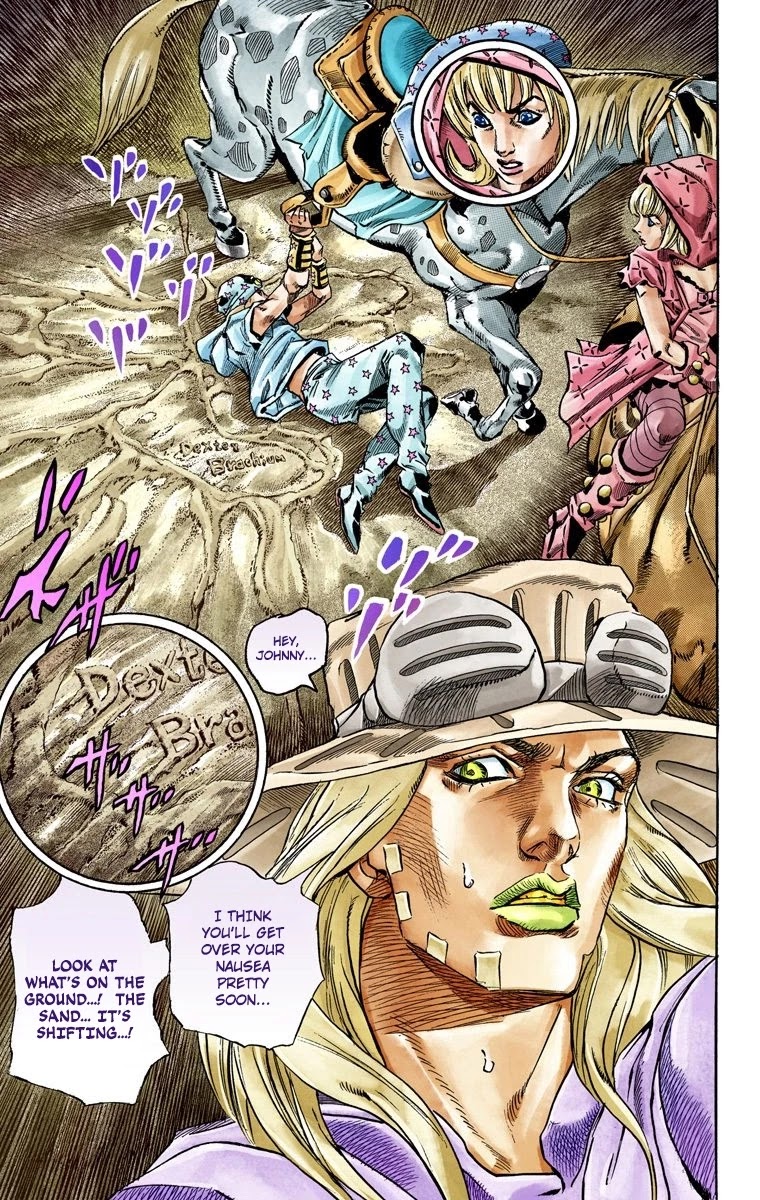 JoJo's Bizarre Adventure Part 7 - Steel Ball Run (Official Colored) Chapter 39 page 48 - Chapter 39: Catch the Rainbow (On That Stormy Night) Part 2