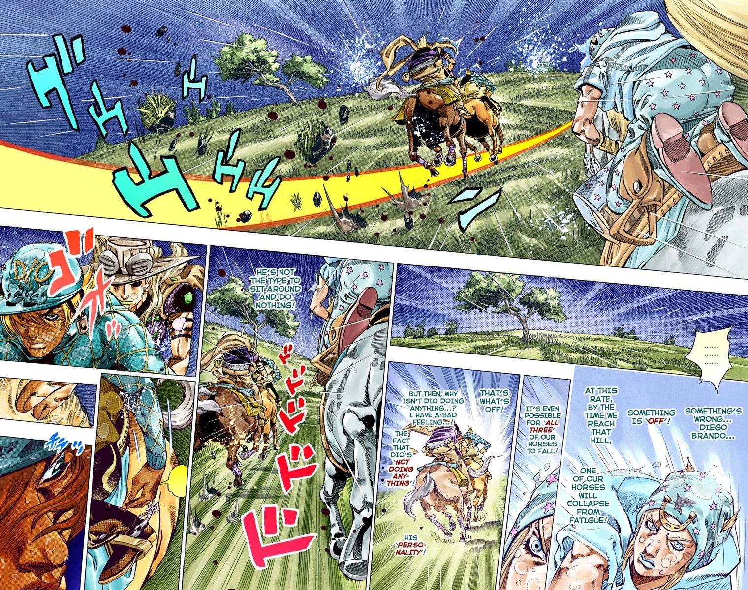 JoJo's Bizarre Adventure Part 7 - Steel Ball Run (Official Colored) Chapter 39 page 5 - Chapter 39: Catch the Rainbow (On That Stormy Night) Part 2