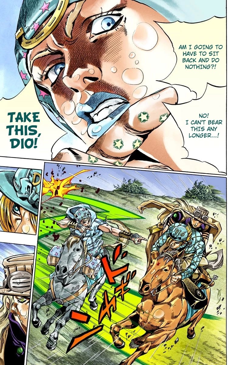 JoJo's Bizarre Adventure Part 7 - Steel Ball Run (Official Colored) Chapter 39 page 8 - Chapter 39: Catch the Rainbow (On That Stormy Night) Part 2