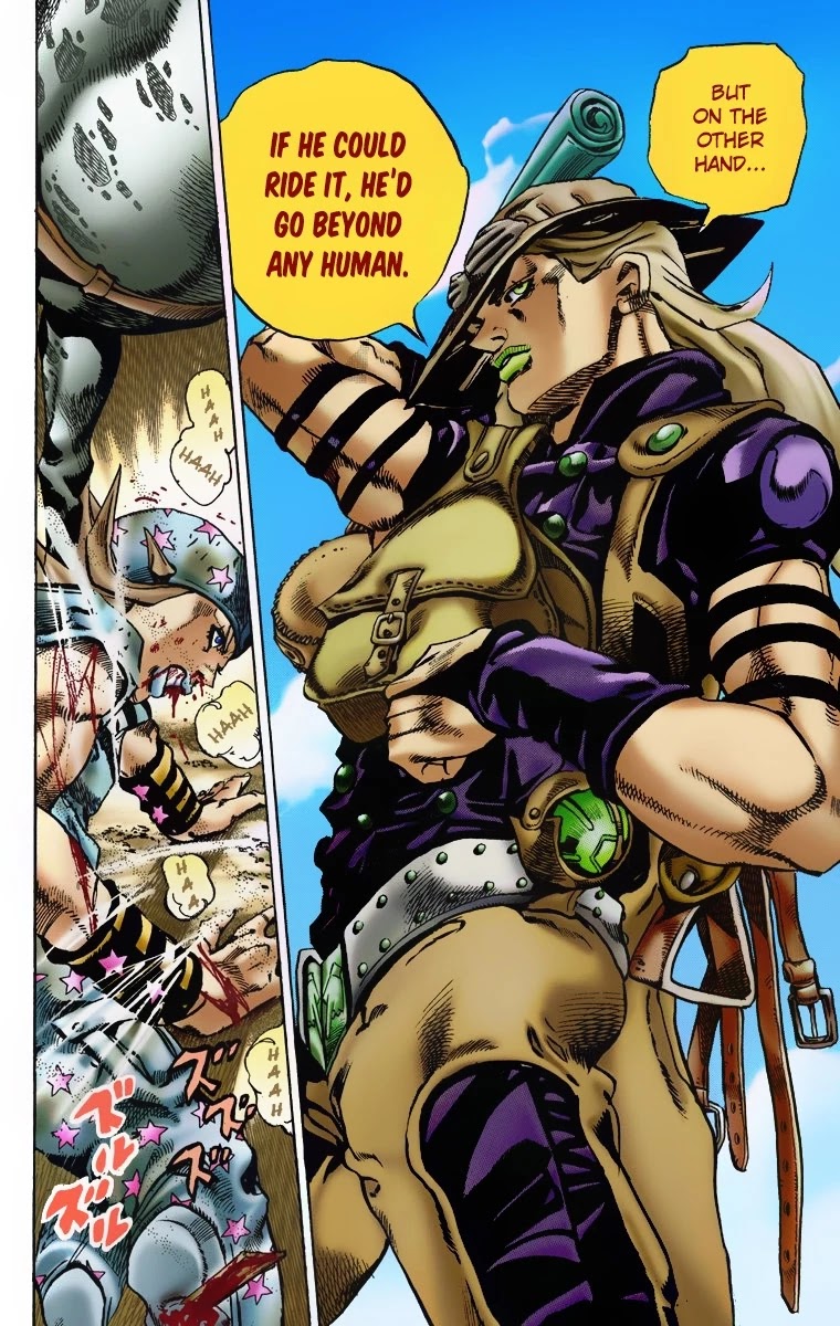 JoJo's Bizarre Adventure Part 7 - Steel Ball Run (Official Colored) Chapter 4 page 12 - Chapter 4: September 25 1890 - 3 Hours to Start