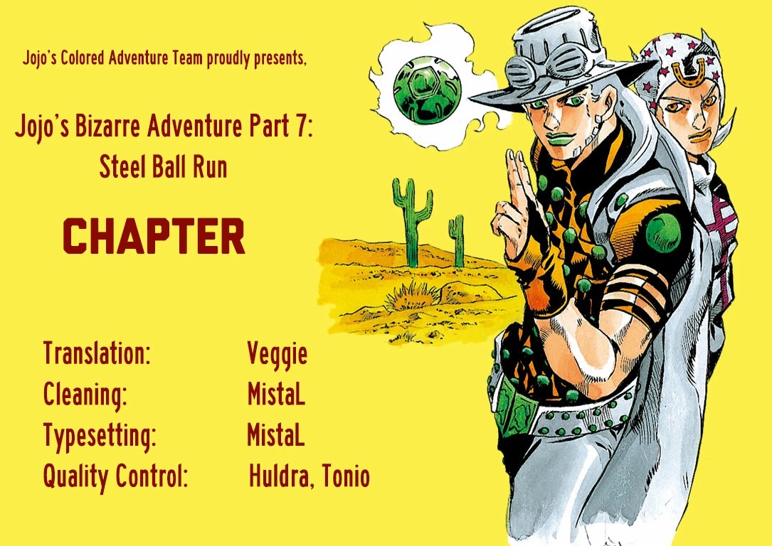 JoJo's Bizarre Adventure Part 7 - Steel Ball Run (Official Colored) Chapter 4 page 27 - Chapter 4: September 25 1890 - 3 Hours to Start