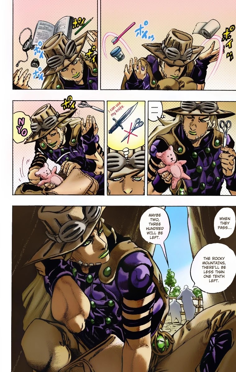 JoJo's Bizarre Adventure Part 7 - Steel Ball Run (Official Colored) Chapter 4 page 4 - Chapter 4: September 25 1890 - 3 Hours to Start