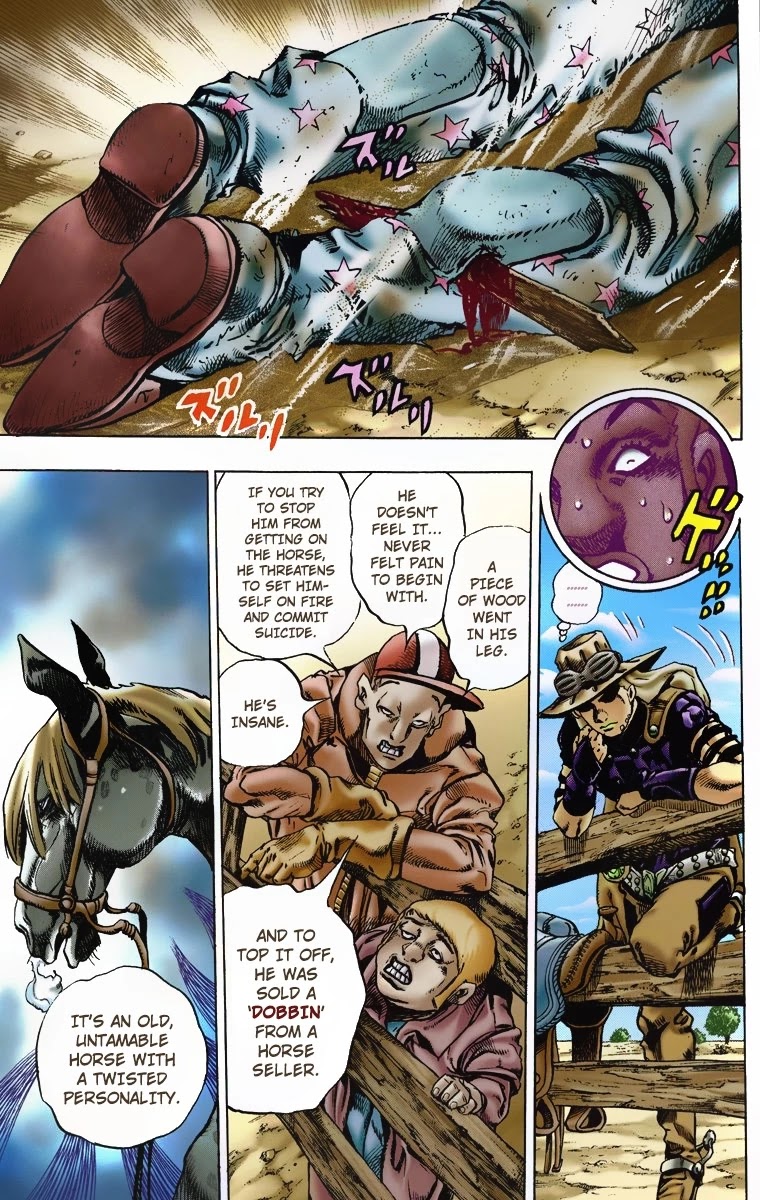 JoJo's Bizarre Adventure Part 7 - Steel Ball Run (Official Colored) Chapter 4 page 9 - Chapter 4: September 25 1890 - 3 Hours to Start