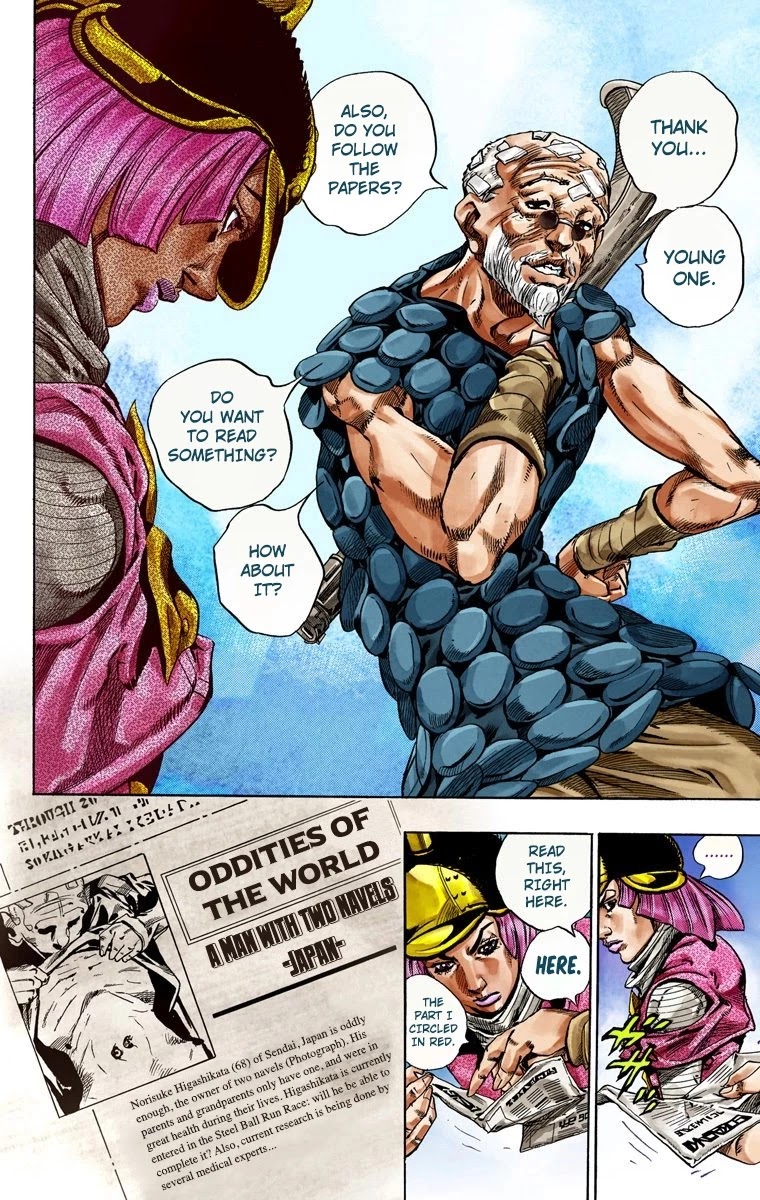 JoJo's Bizarre Adventure Part 7 - Steel Ball Run (Official Colored) Chapter 40 page 11 - Chapter 40: A Silent Way Part 1