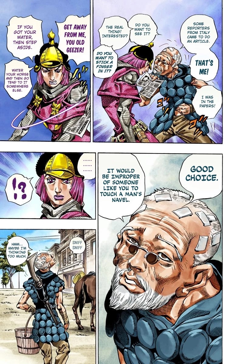 JoJo's Bizarre Adventure Part 7 - Steel Ball Run (Official Colored) Chapter 40 page 12 - Chapter 40: A Silent Way Part 1