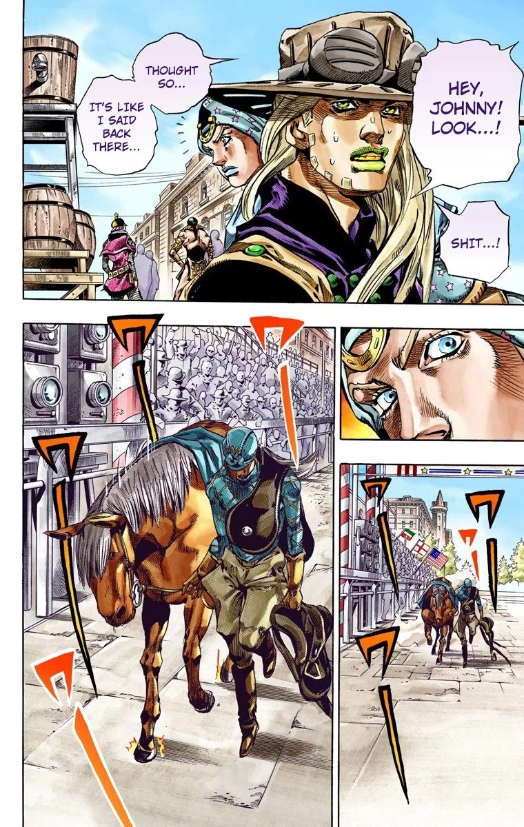 JoJo's Bizarre Adventure Part 7 - Steel Ball Run (Official Colored) Chapter 40 page 13 - Chapter 40: A Silent Way Part 1