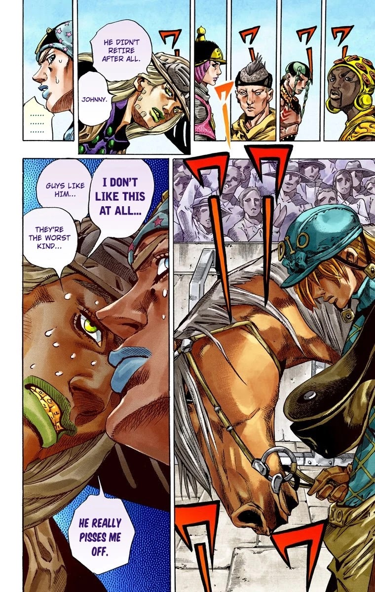 JoJo's Bizarre Adventure Part 7 - Steel Ball Run (Official Colored) Chapter 40 page 15 - Chapter 40: A Silent Way Part 1