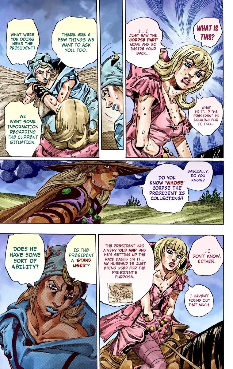 JoJo's Bizarre Adventure Part 7 - Steel Ball Run (Official Colored) Chapter 40 page 21 - Chapter 40: A Silent Way Part 1
