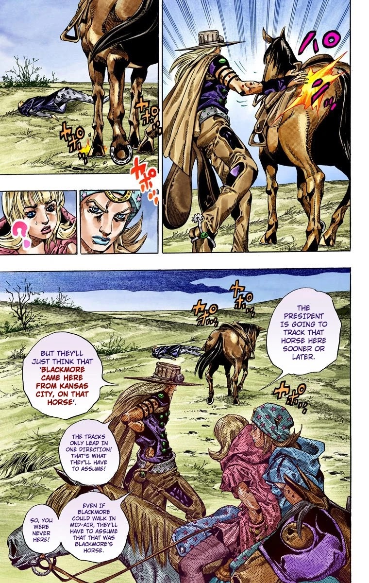 JoJo's Bizarre Adventure Part 7 - Steel Ball Run (Official Colored) Chapter 40 page 25 - Chapter 40: A Silent Way Part 1
