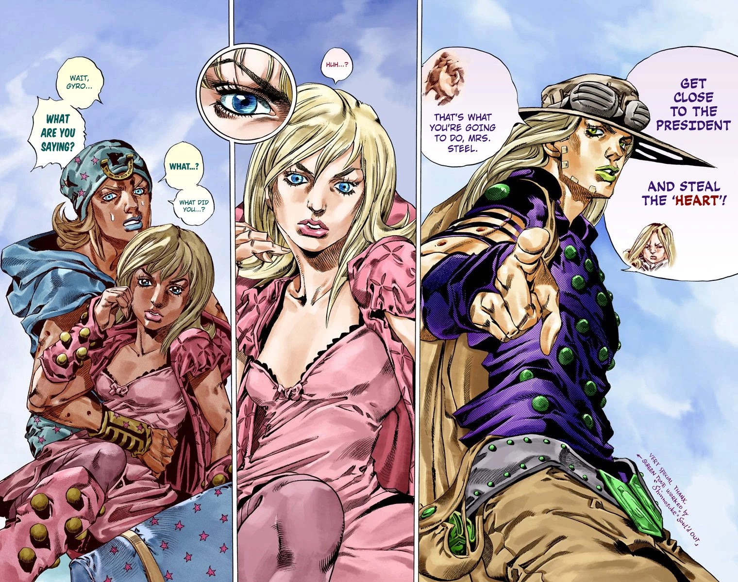 JoJo's Bizarre Adventure Part 7 - Steel Ball Run (Official Colored) Chapter 40 page 28 - Chapter 40: A Silent Way Part 1