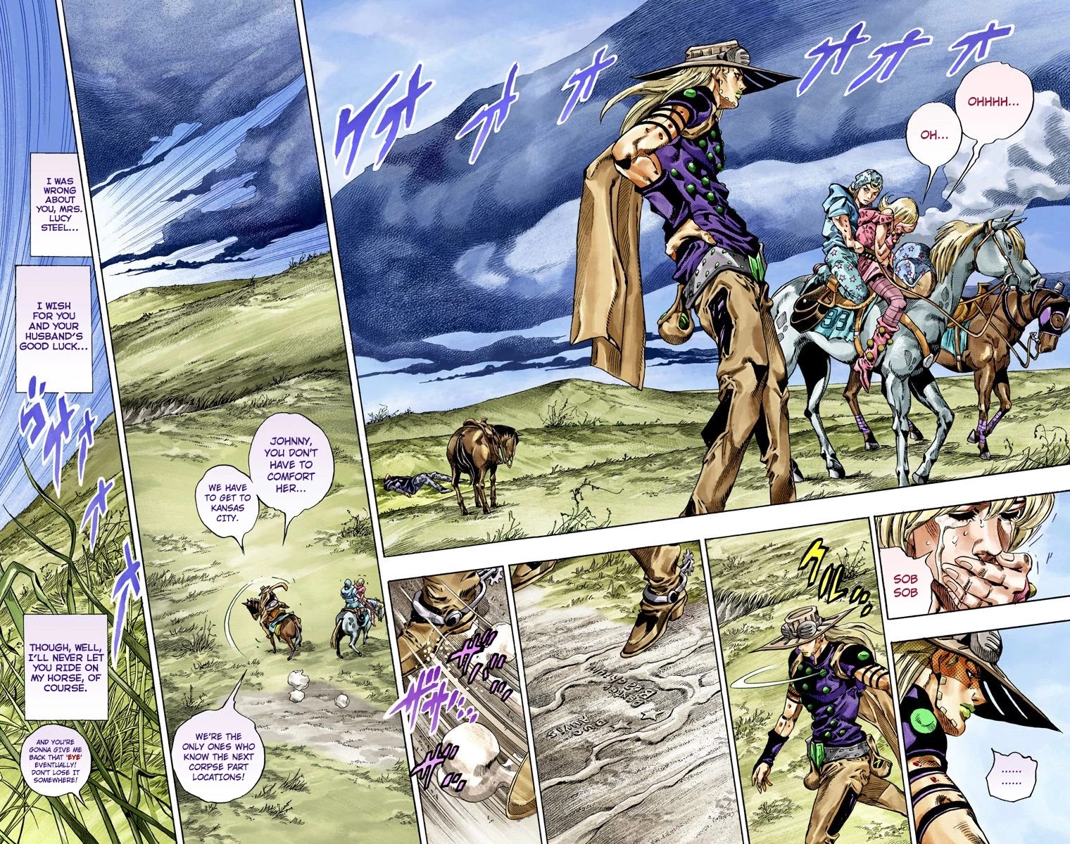 JoJo's Bizarre Adventure Part 7 - Steel Ball Run (Official Colored) Chapter 40 page 33 - Chapter 40: A Silent Way Part 1