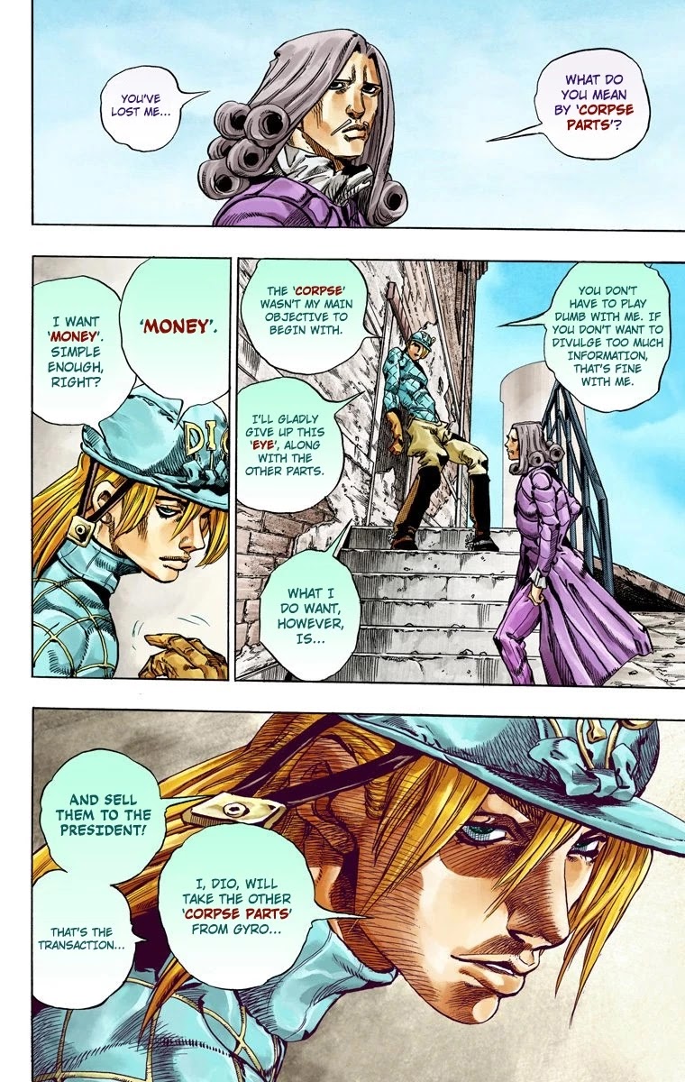 JoJo's Bizarre Adventure Part 7 - Steel Ball Run (Official Colored) Chapter 40 page 38 - Chapter 40: A Silent Way Part 1