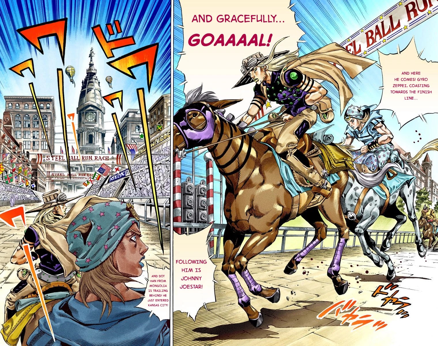 JoJo's Bizarre Adventure Part 7 - Steel Ball Run (Official Colored) Chapter 40 page 4 - Chapter 40: A Silent Way Part 1