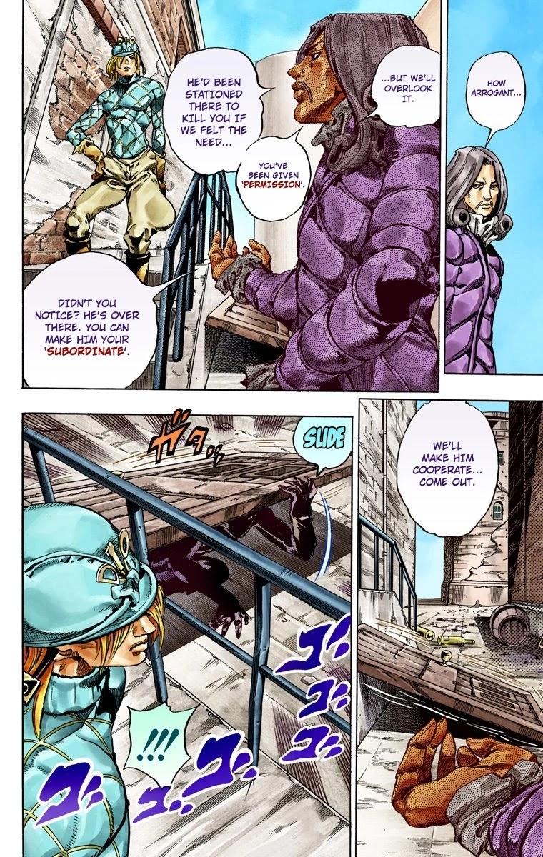 JoJo's Bizarre Adventure Part 7 - Steel Ball Run (Official Colored) Chapter 40 page 46 - Chapter 40: A Silent Way Part 1
