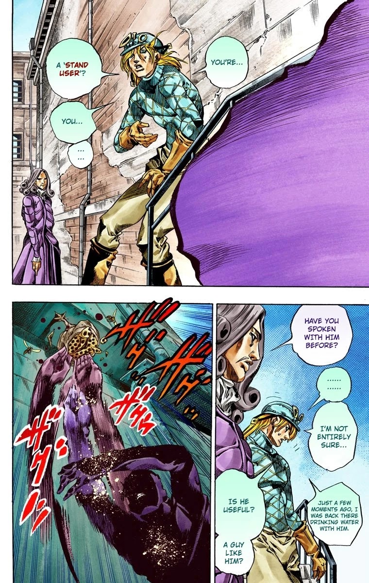 JoJo's Bizarre Adventure Part 7 - Steel Ball Run (Official Colored) Chapter 40 page 48 - Chapter 40: A Silent Way Part 1