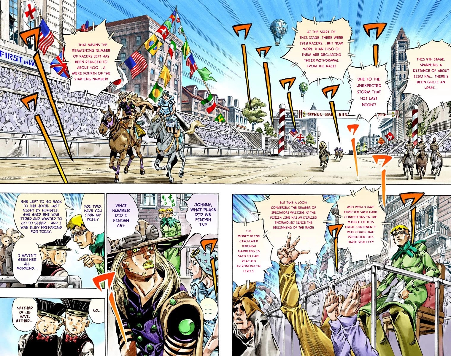JoJo's Bizarre Adventure Part 7 - Steel Ball Run (Official Colored) Chapter 40 page 5 - Chapter 40: A Silent Way Part 1