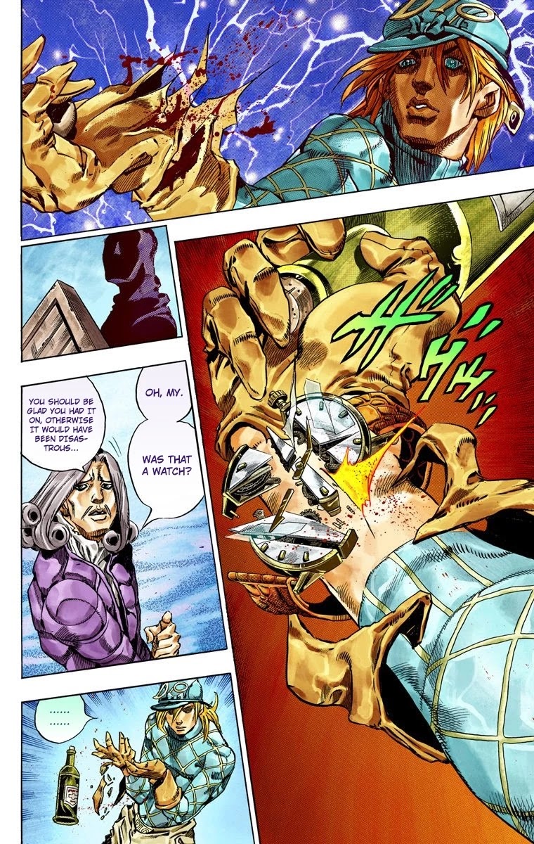 JoJo's Bizarre Adventure Part 7 - Steel Ball Run (Official Colored) Chapter 40 page 55 - Chapter 40: A Silent Way Part 1