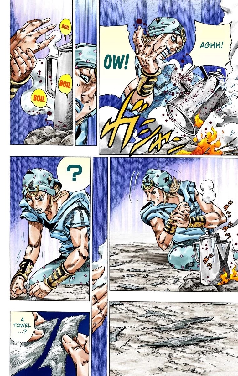 JoJo's Bizarre Adventure Part 7 - Steel Ball Run (Official Colored) Chapter 41 page 12 - Chapter 41: A Silent Way Part 2