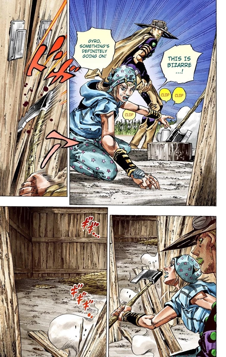 JoJo's Bizarre Adventure Part 7 - Steel Ball Run (Official Colored) Chapter 41 page 15 - Chapter 41: A Silent Way Part 2