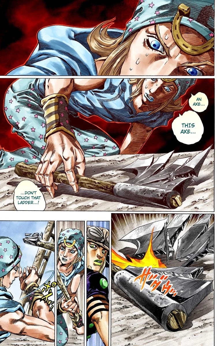 JoJo's Bizarre Adventure Part 7 - Steel Ball Run (Official Colored) Chapter 41 page 17 - Chapter 41: A Silent Way Part 2