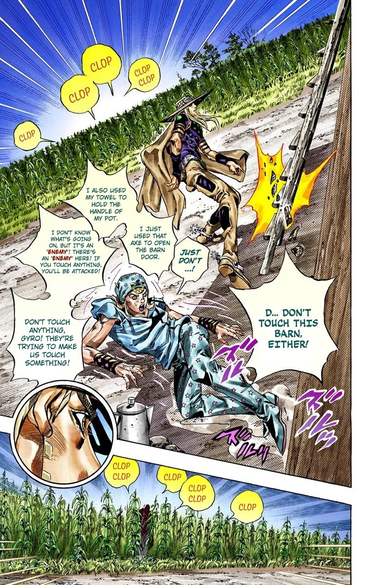 JoJo's Bizarre Adventure Part 7 - Steel Ball Run (Official Colored) Chapter 41 page 19 - Chapter 41: A Silent Way Part 2