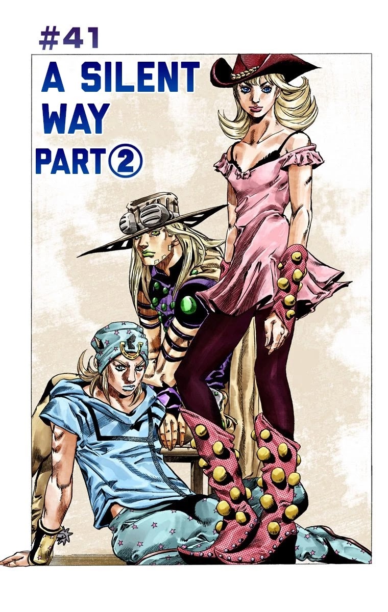 JoJo's Bizarre Adventure Part 7 - Steel Ball Run (Official Colored) Chapter 41 page 2 - Chapter 41: A Silent Way Part 2