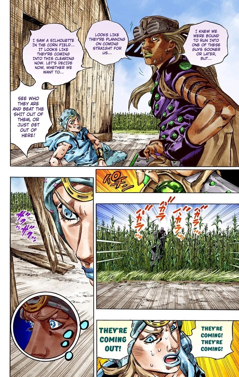 JoJo's Bizarre Adventure Part 7 - Steel Ball Run (Official Colored) Chapter 41 page 20 - Chapter 41: A Silent Way Part 2